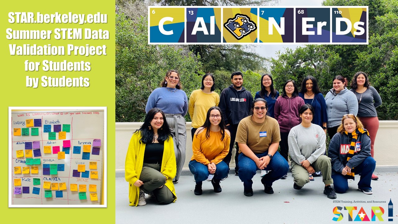 Cal NERDS STAR.berkeley.edu data validation project team (May 2023)