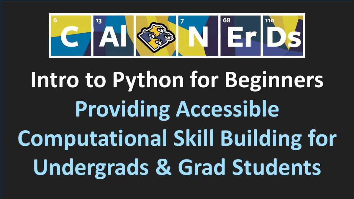 Intro to Python Coding Boot Camp provides critical computational skill building exposure to first time coders!
