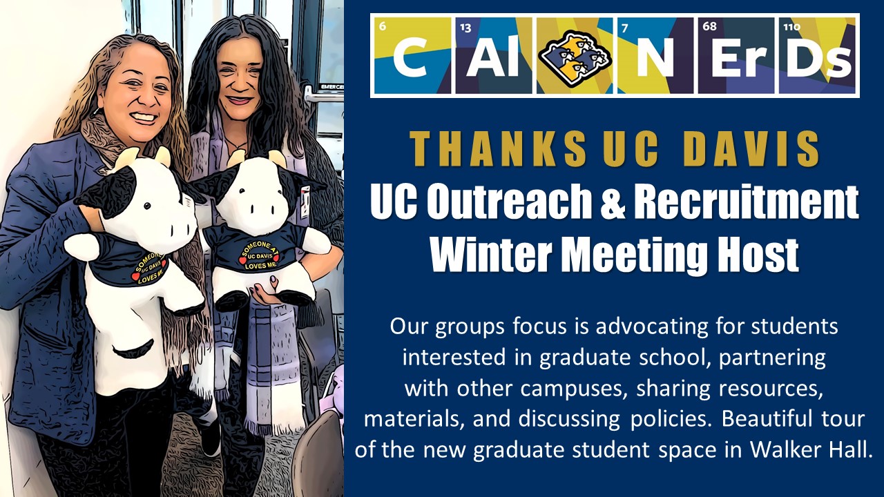 UC Outreach & Recruitment Statewide meeting hosted by UC Davis' Graduate Studies (March 2023)